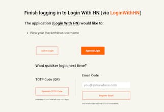 LoginWithHN (Unofficially) gallery image
