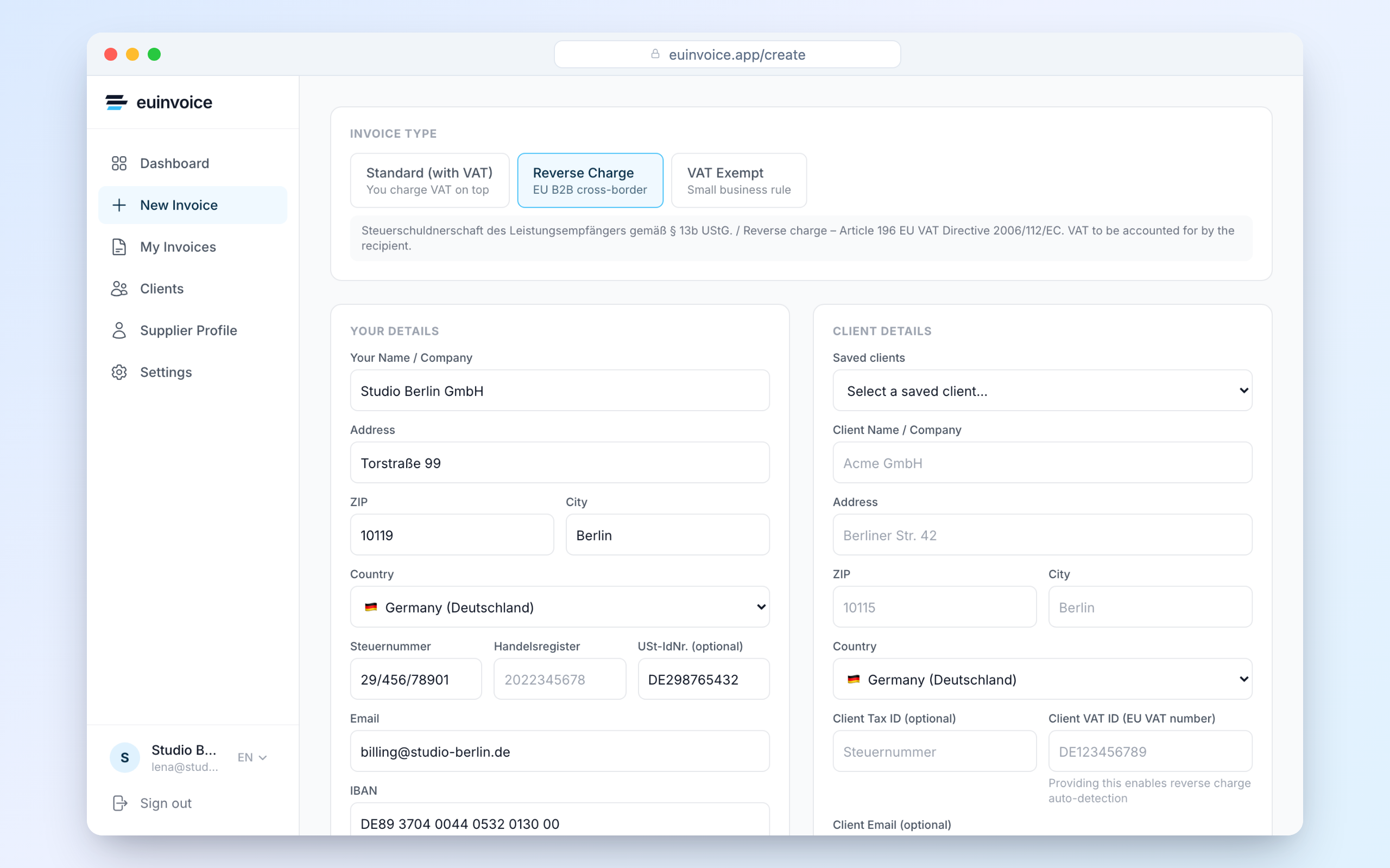 euinvoice.app gallery image