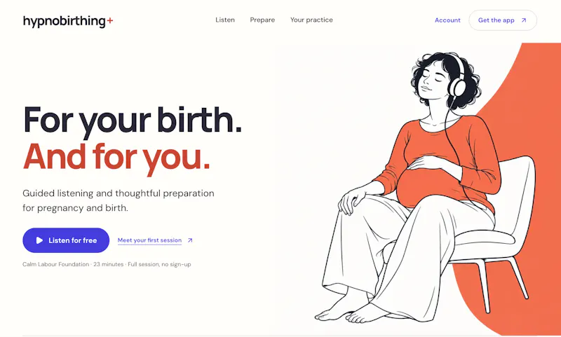 Hypnobirthing+ screenshot 1