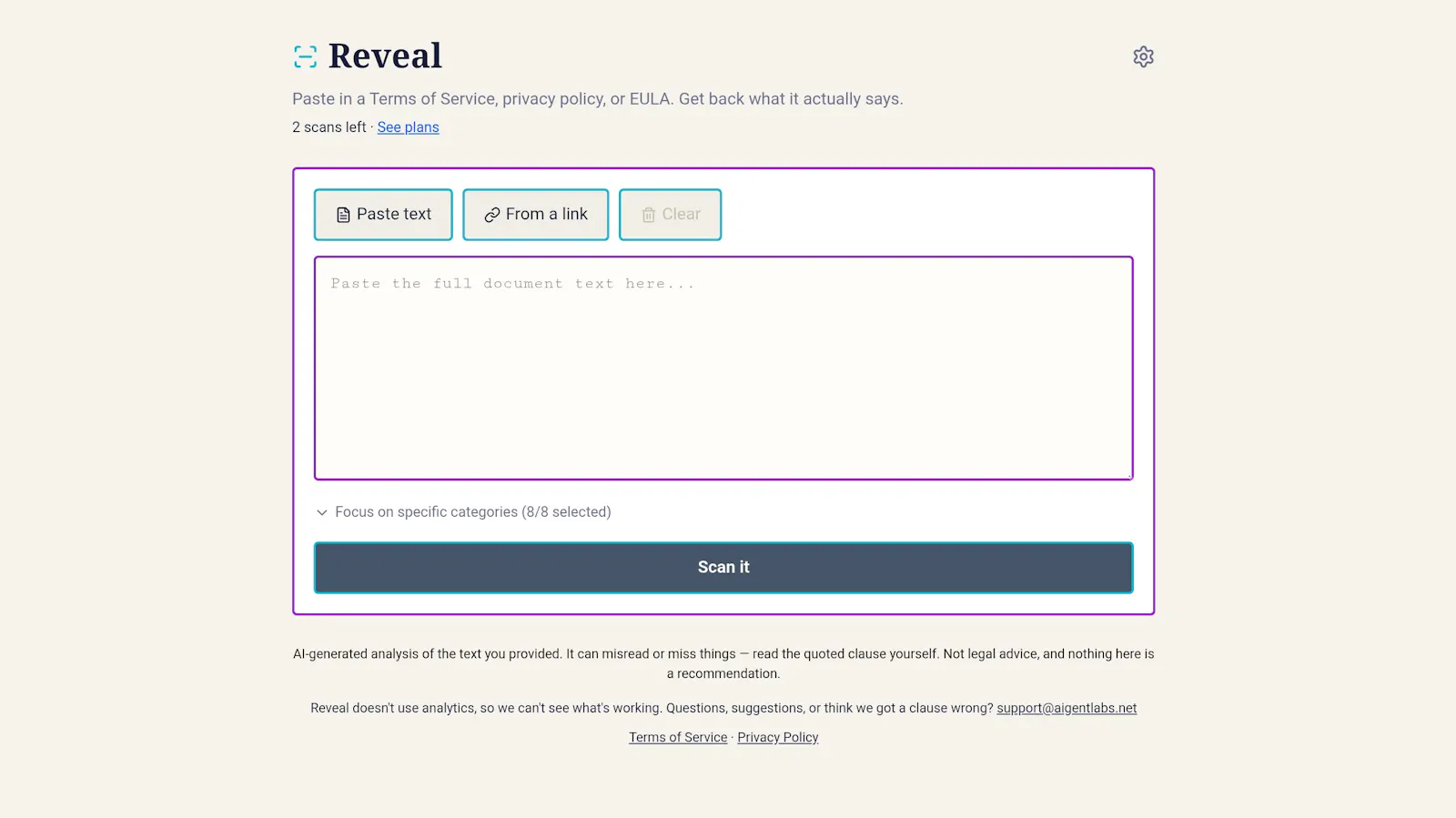 Reveal — Policy Analyzer w/Summary screenshot 2