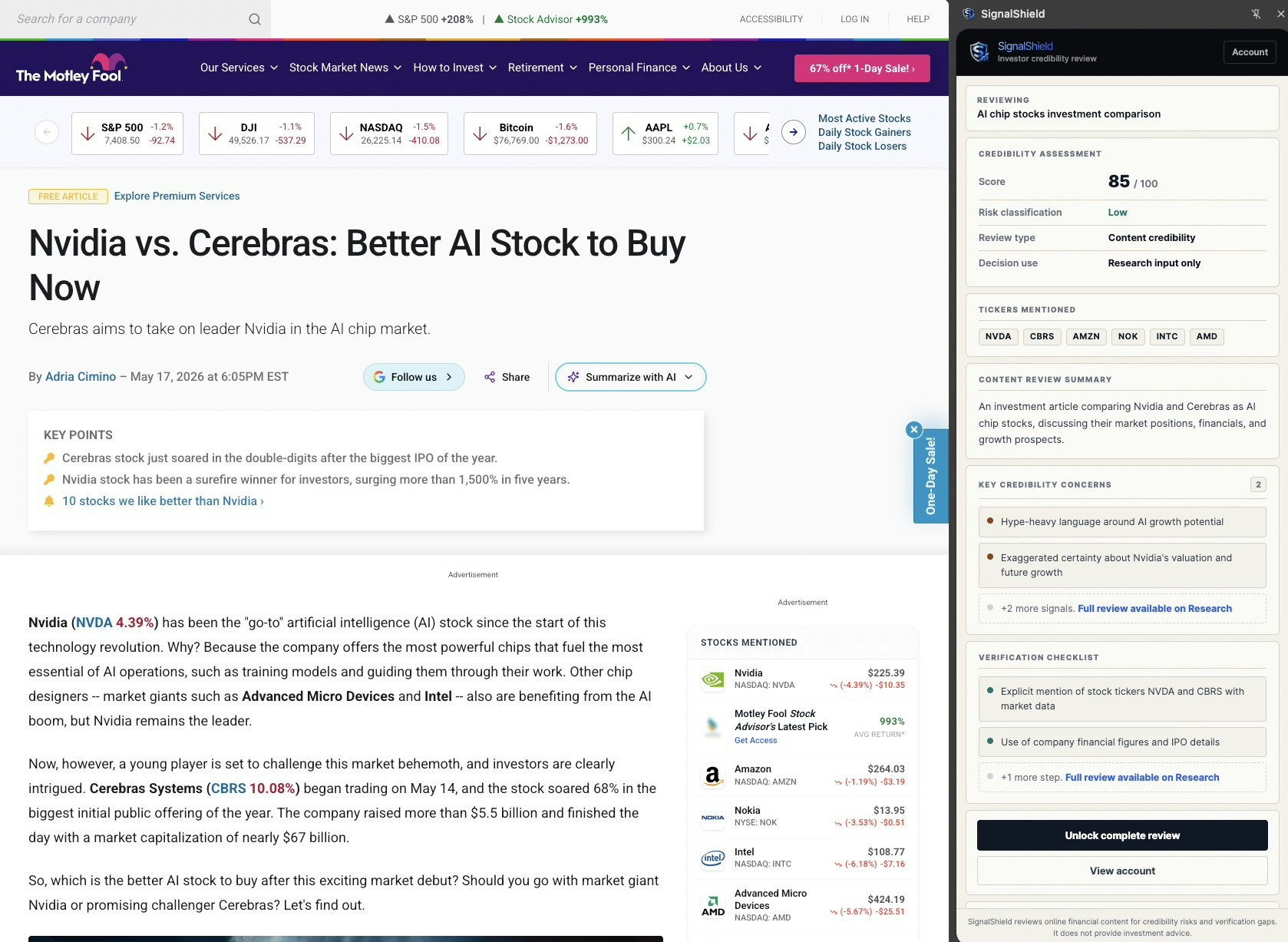 SignalShield: Verify Market Narratives gallery image