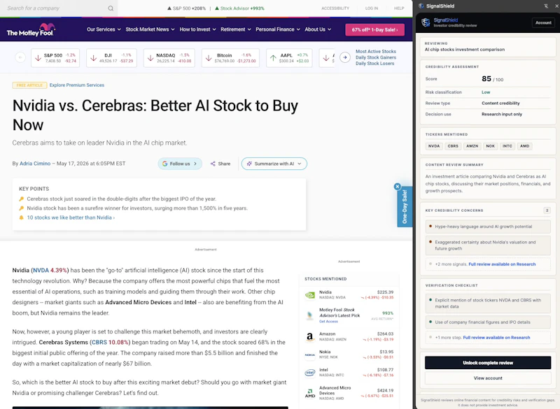 SignalShield: Verify Market Narratives screenshot 5