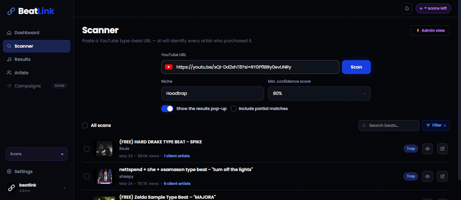 BeatLink screenshot 2