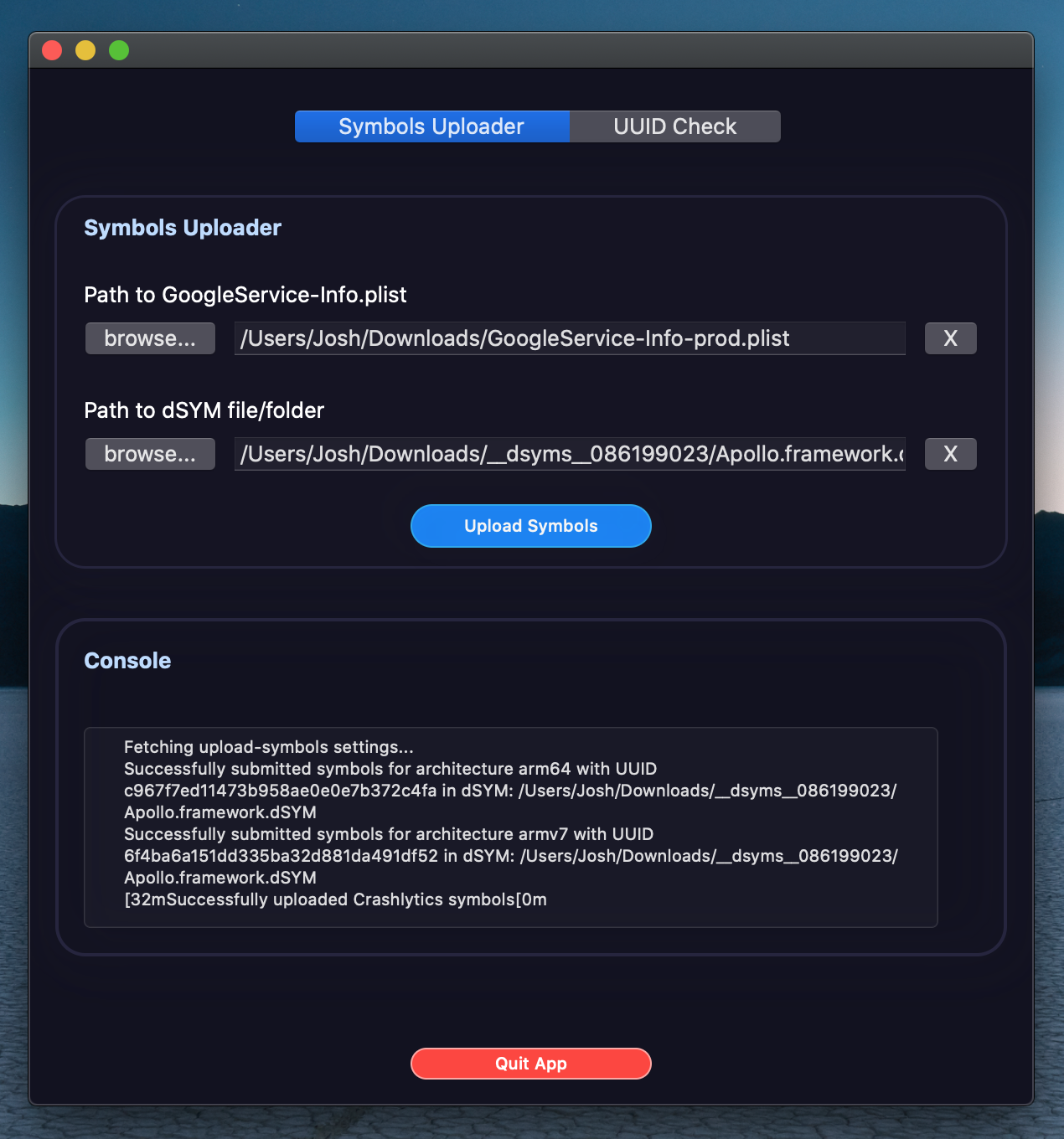 SymbolsUploader gallery image