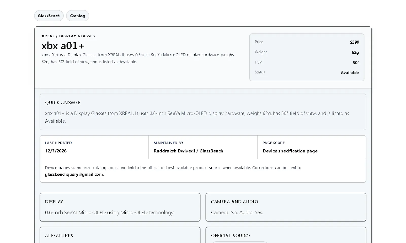 GlassBench screenshot 2