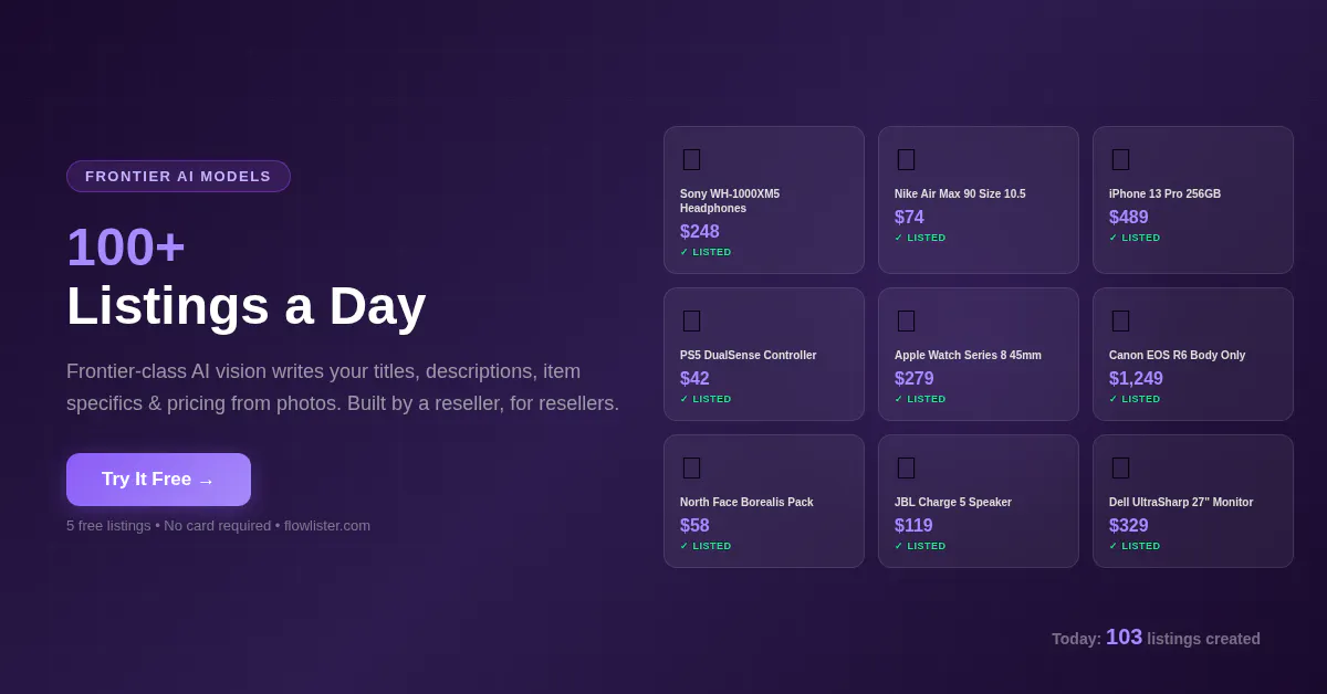 Flow Lister product banner