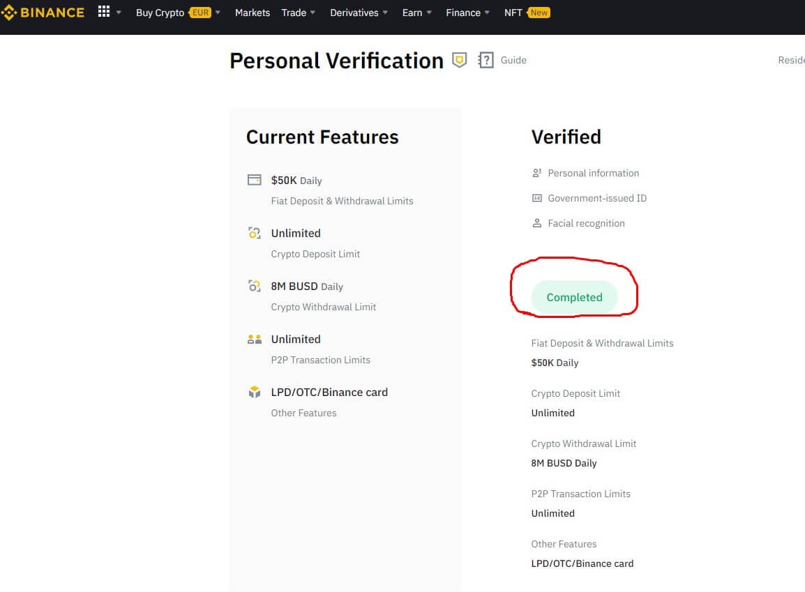 وسائط شراء حساب binance تم التحقق منه 2