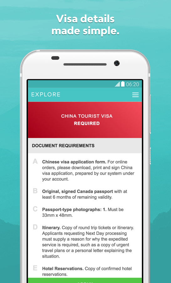 Sherpa - Easy Travel Visas for Android gallery image