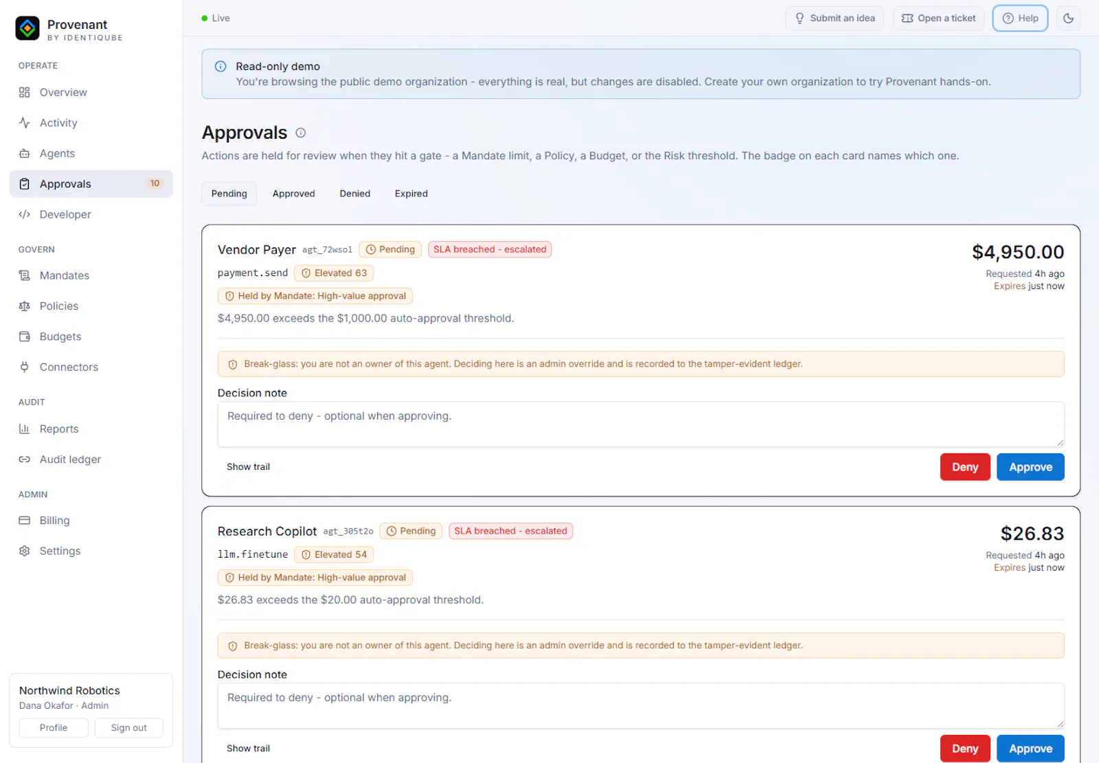 Provenant by IdentiQube screenshot 3