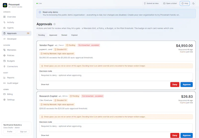 Provenant by IdentiQube screenshot 3