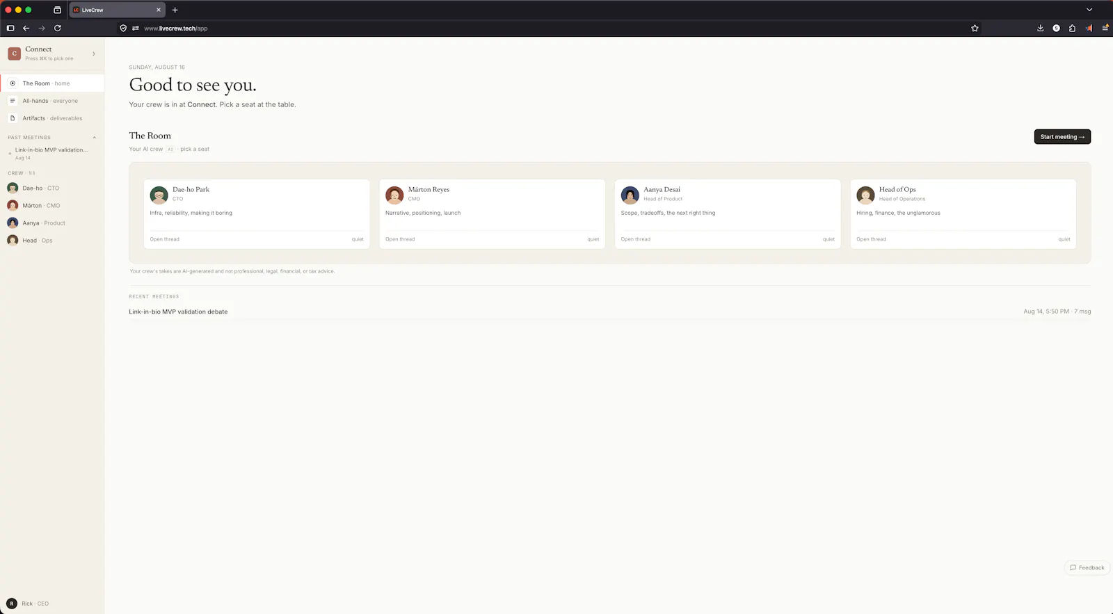 LiveCrew AI screenshot 6