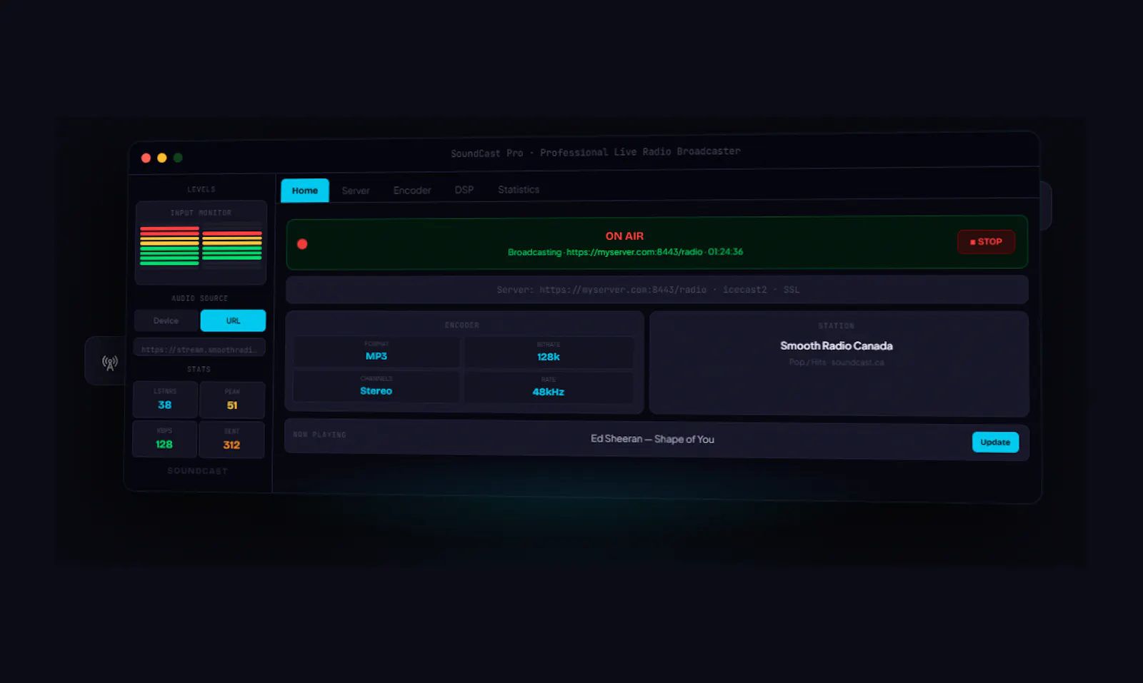 SoundCast Streamer screenshot 1