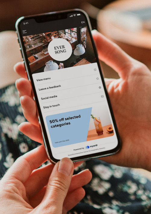 Myordr -menu's - Mooi en probleemloze interactief QR-menu voor restaurant media 2