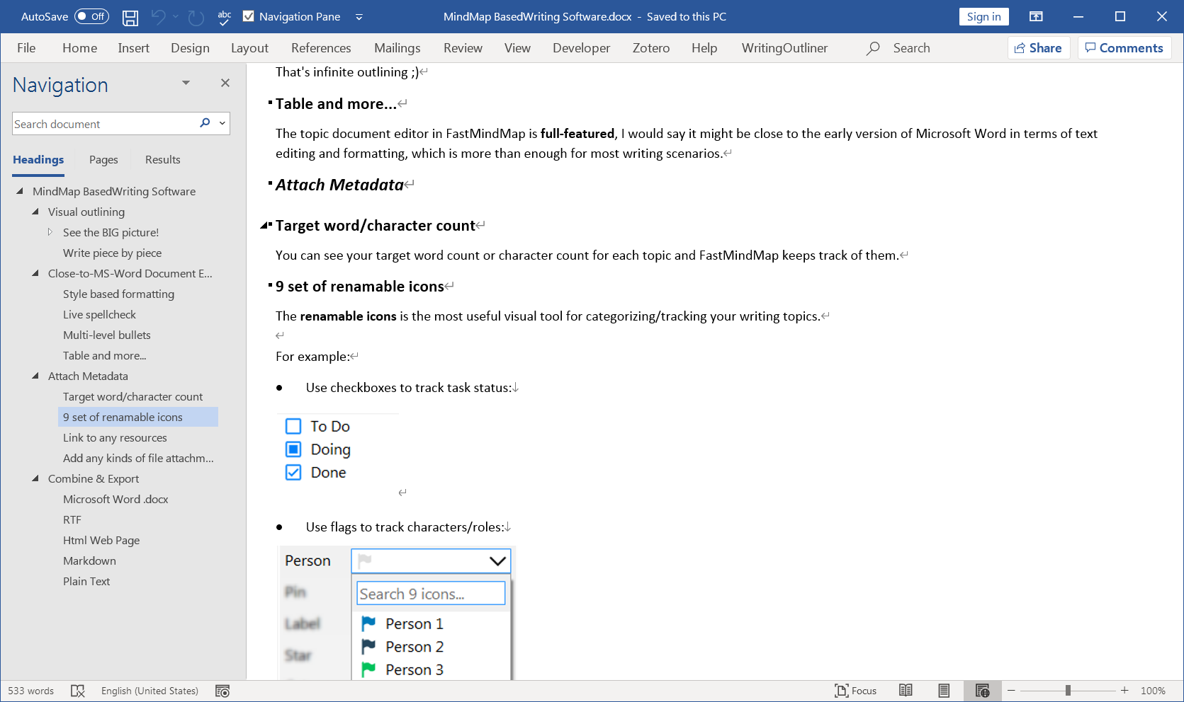 FastMindmap media 2