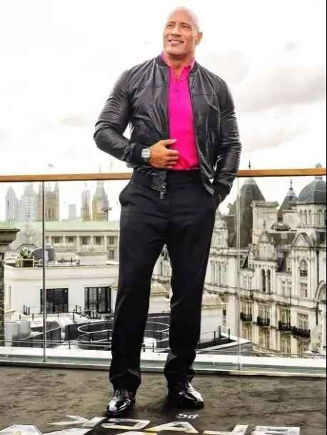 Adam Dwayne Johnson Bomber Black Jacket