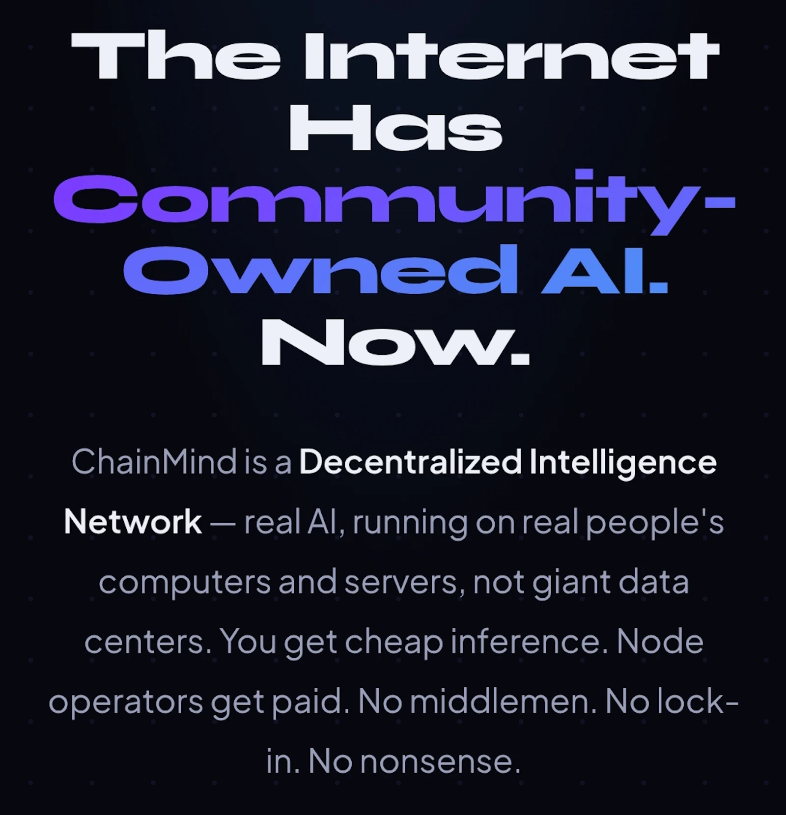ChainMind—Decentralized Intelligence Net screenshot 2