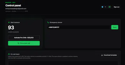 WakeUp Dev — Voice On-Call Alerts gallery image