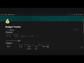 Notion Budget Tracker gallery image