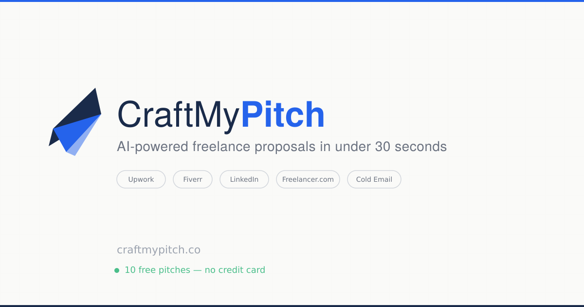 CraftMyPitch gallery image