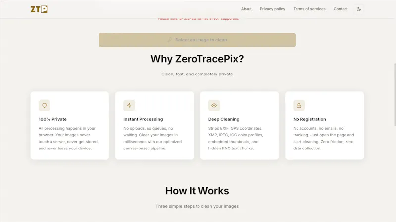 ZeroTracePix  screenshot 3