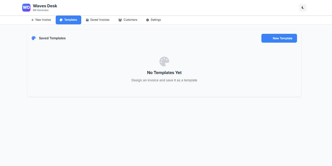 Waves Desk - Bill Generator gallery image