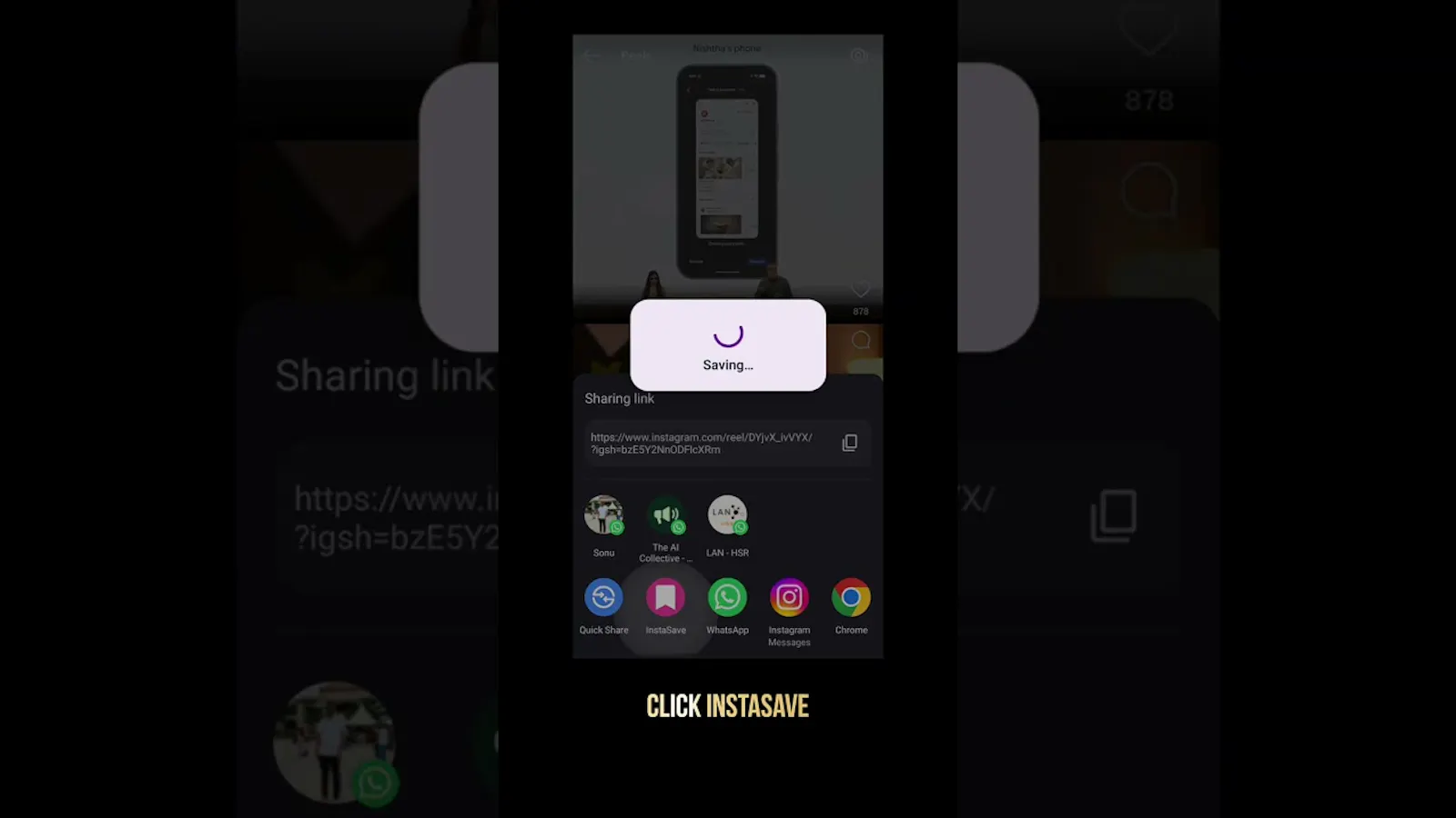 InstaSave screenshot 1 (video preview)