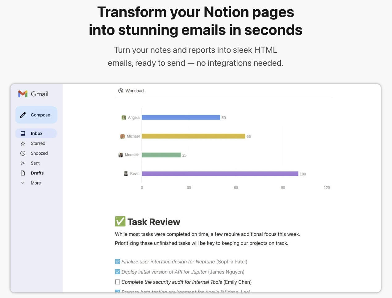 Notion to Email gallery image