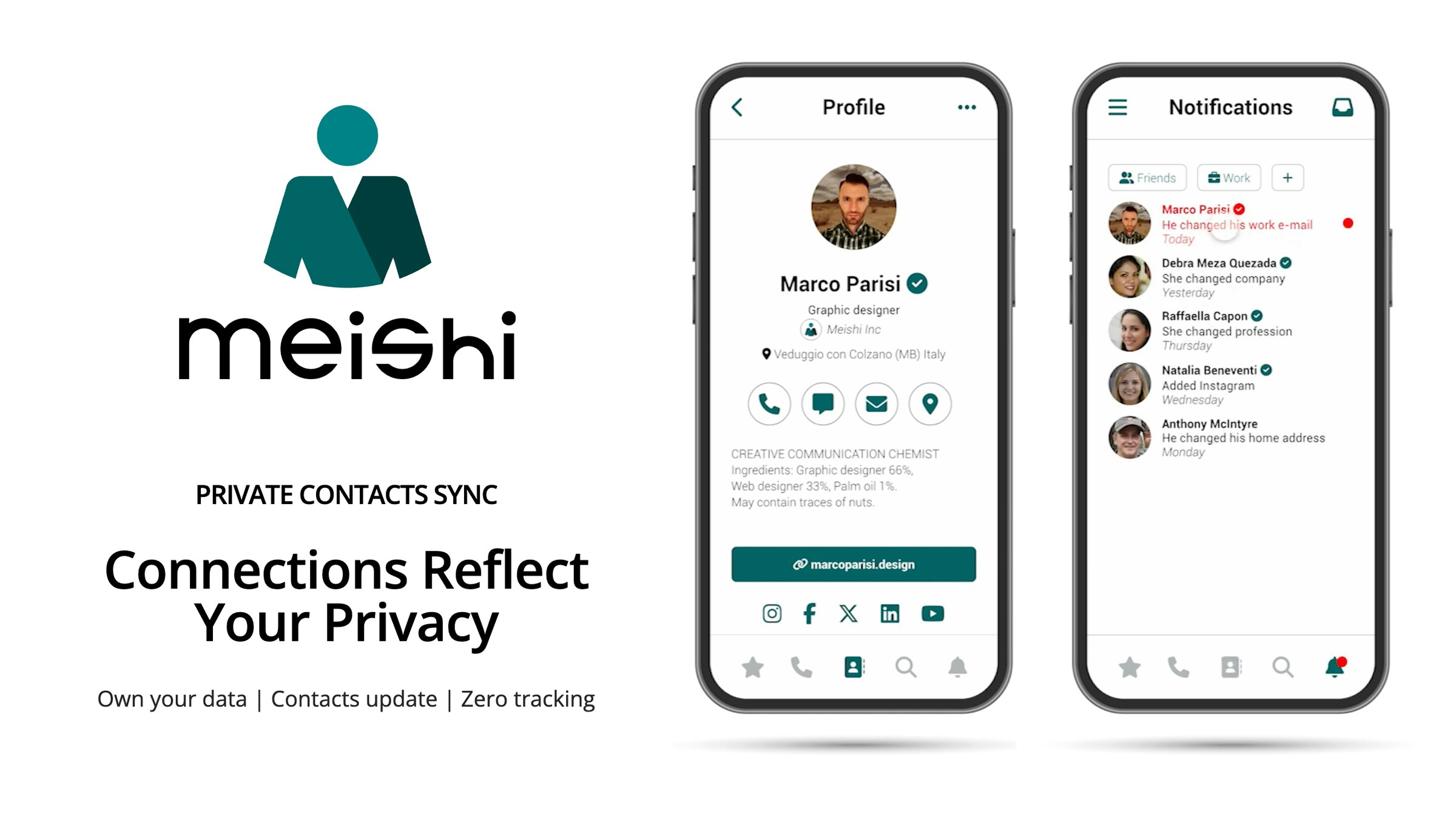 Meishi - Main product screenshot demonstrating key features and user interface