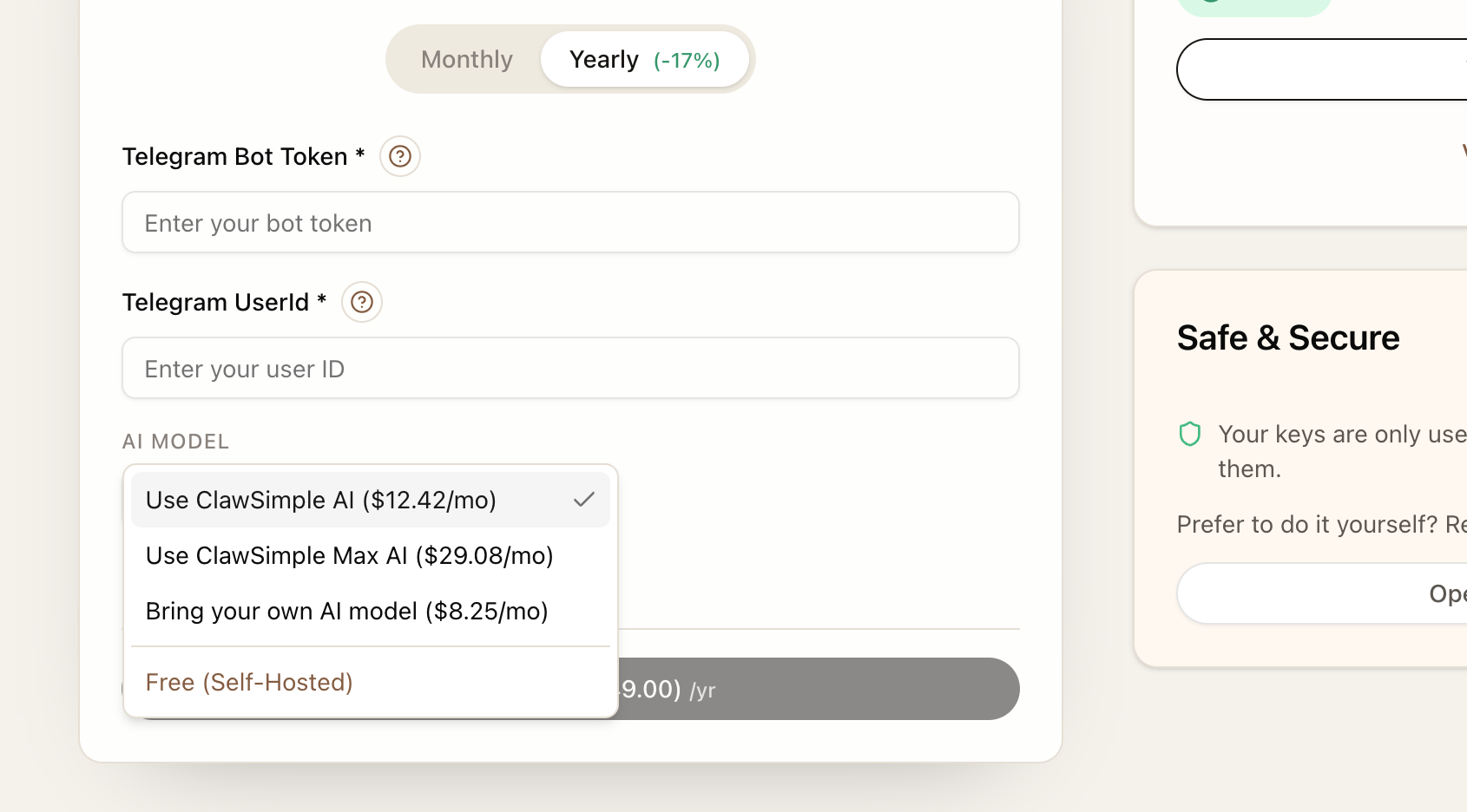 ClawSimple - Main product screenshot demonstrating key features and user interface