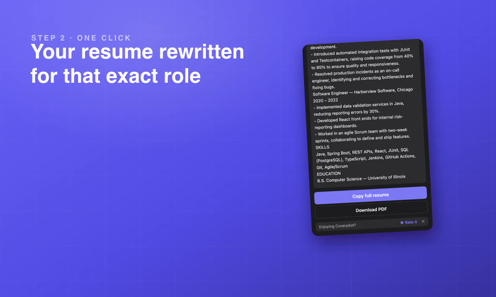Coverpilot screenshot 3