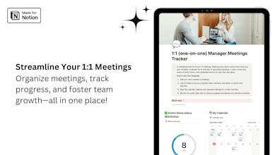 1:1 Manager Meetings Tracker gallery image