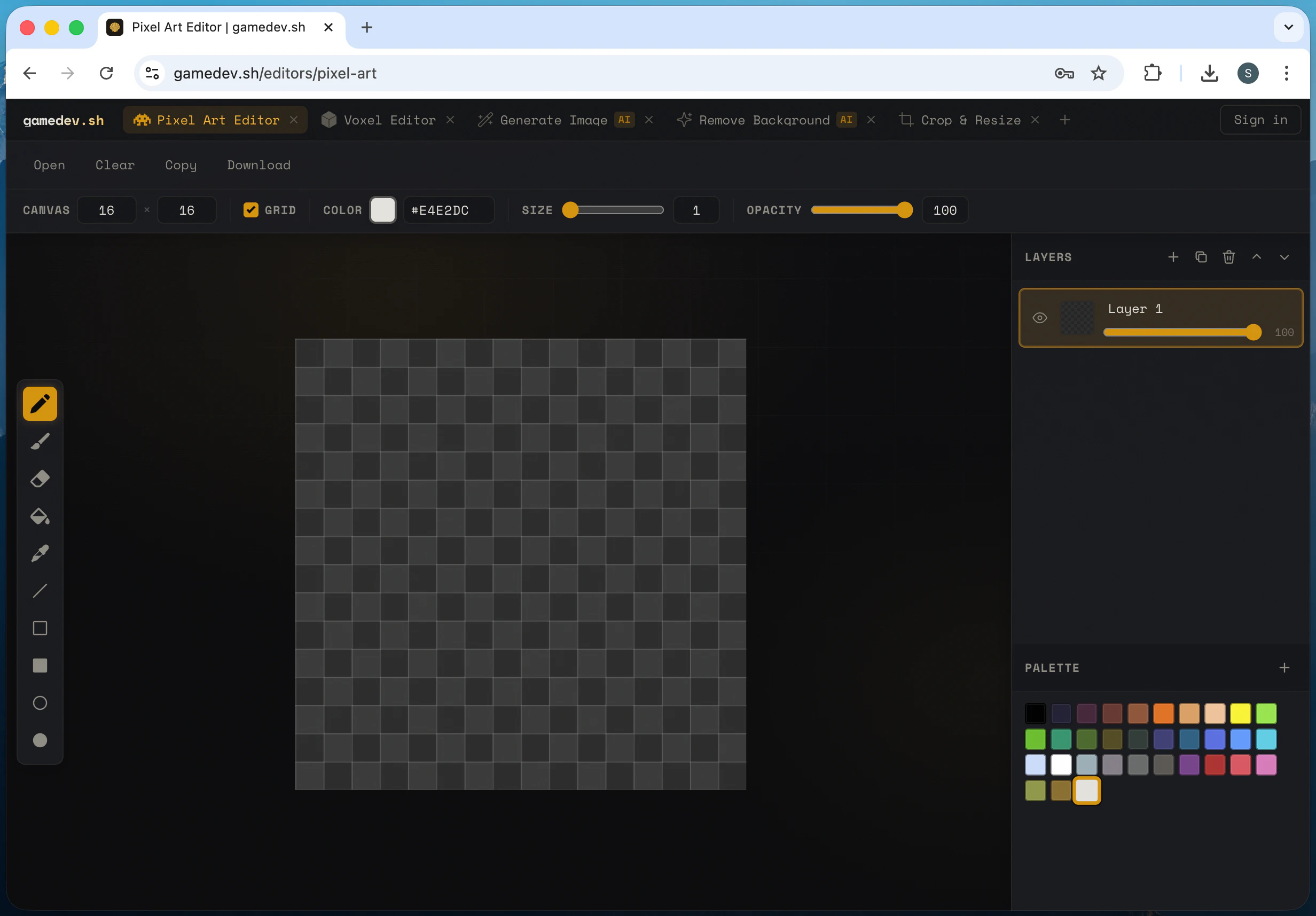 gamedev.sh screenshot 1