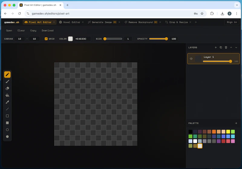 gamedev.sh screenshot 2