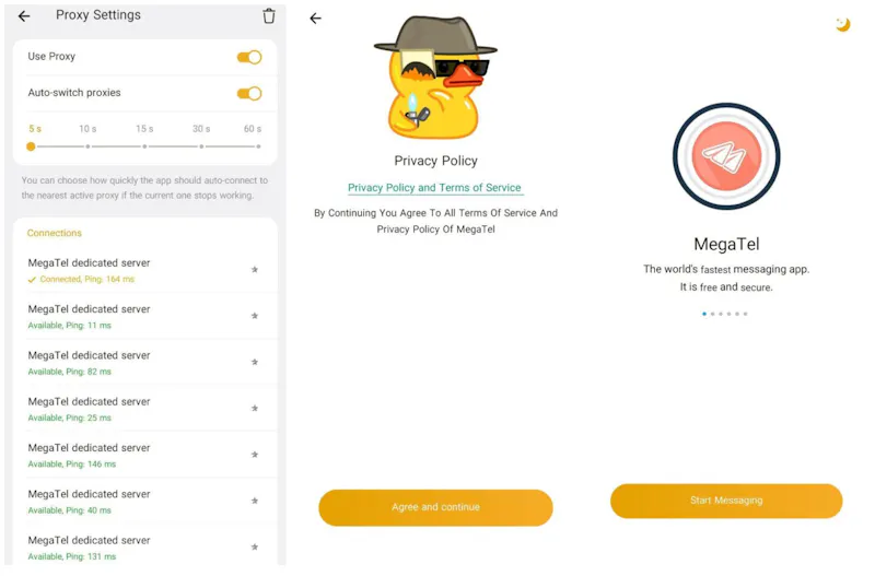 MegaTel app screenshot 1
