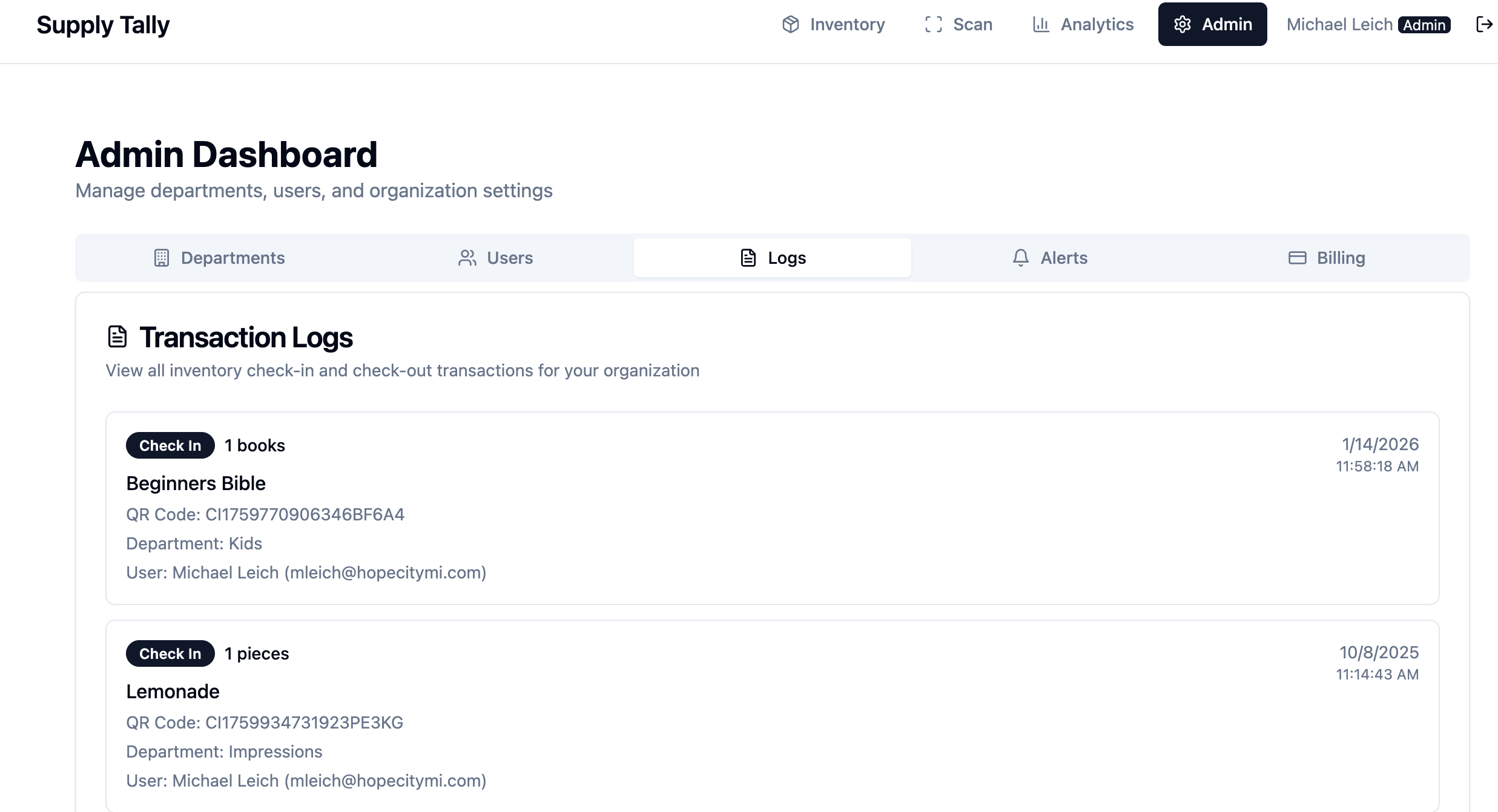 Supply Tally gallery image