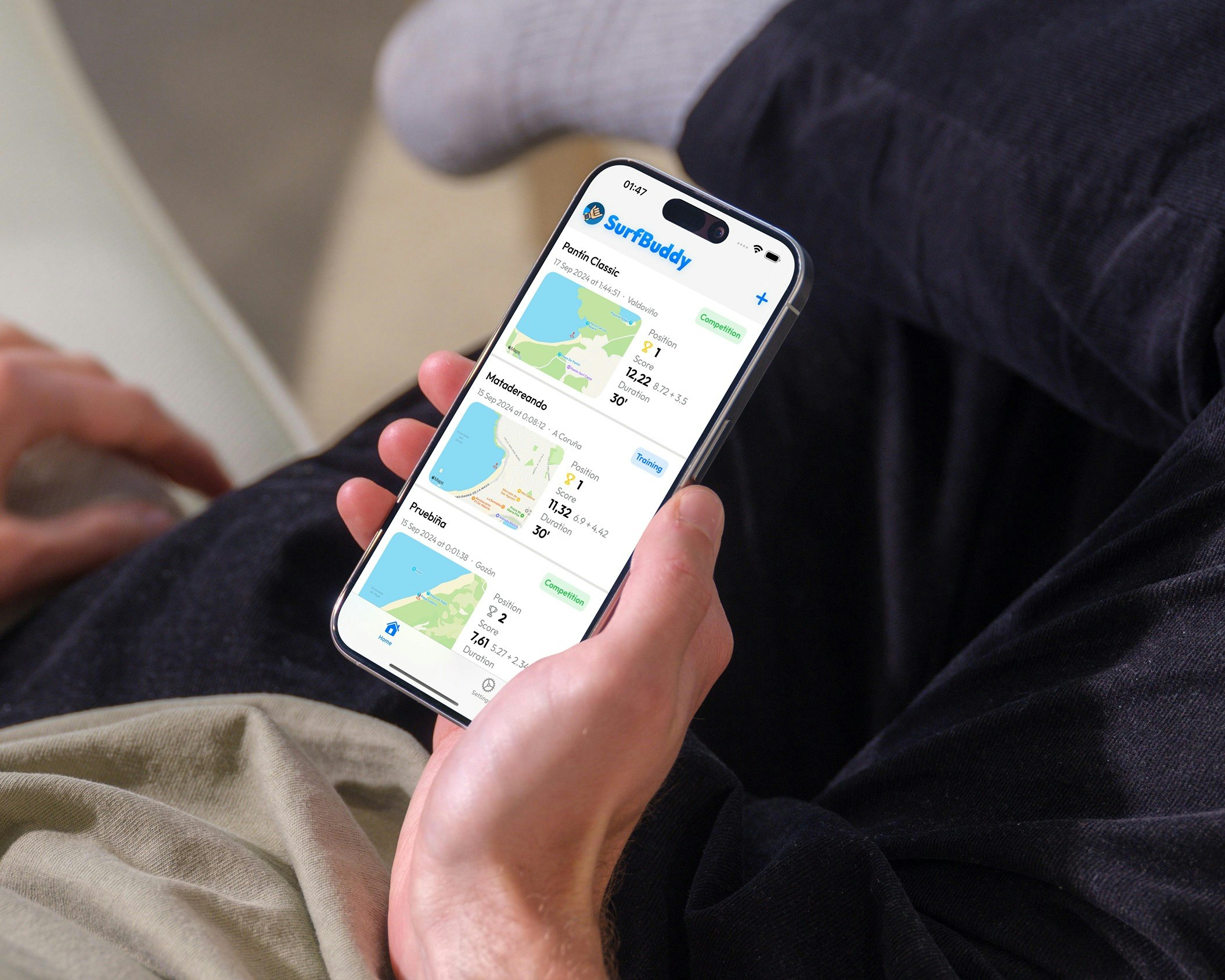 Media Surfbuddy - Skor Pertandingan Surf Live pada jam tangan & iPhone anda 8