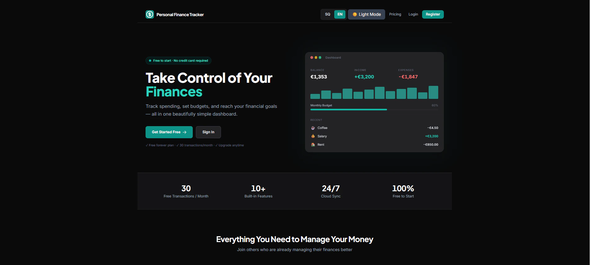 Personal Finance Tracker