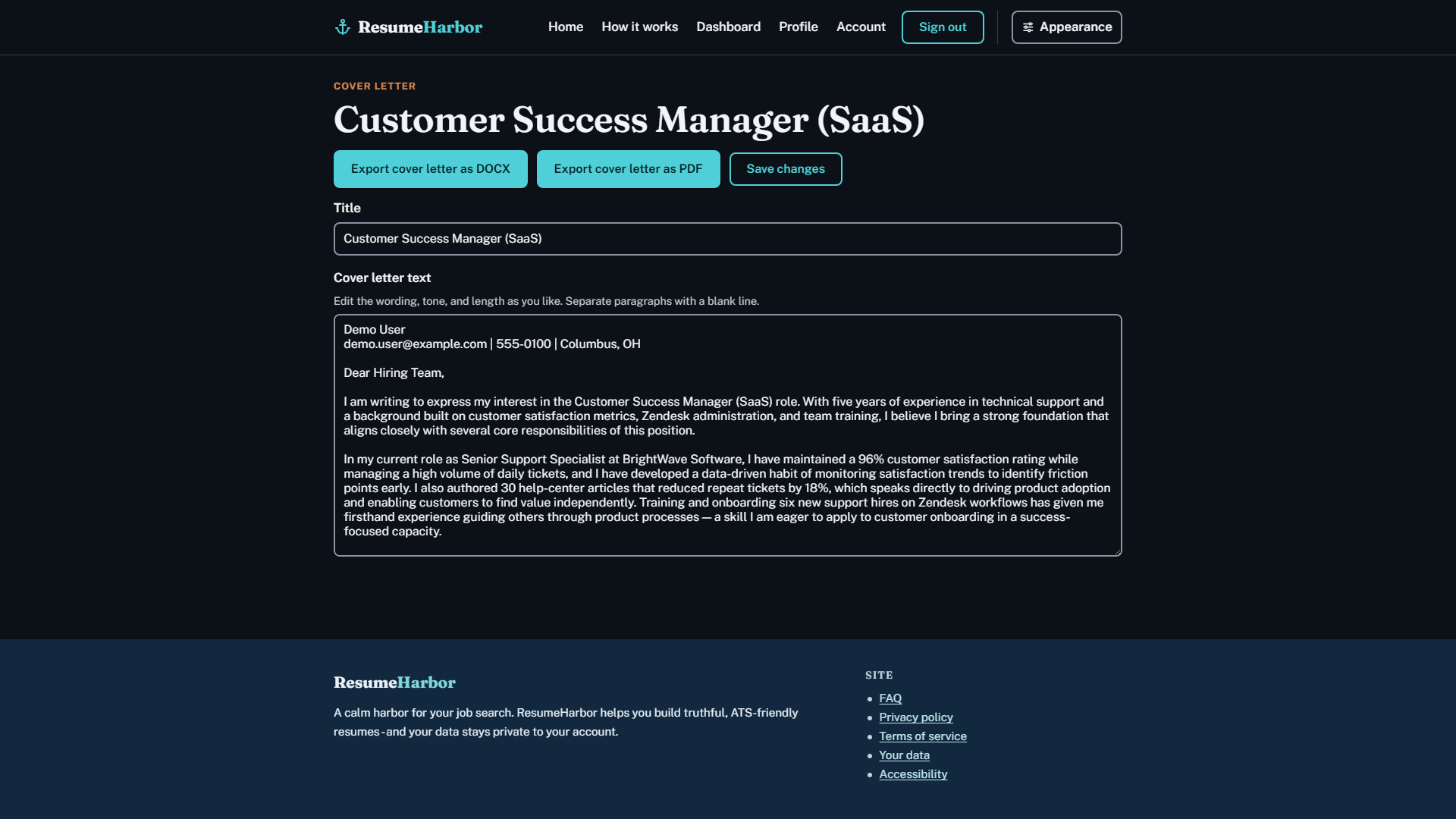 ResumeHarbor gallery image
