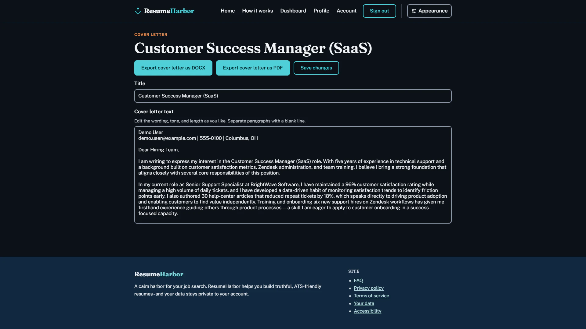 ResumeHarbor screenshot 4