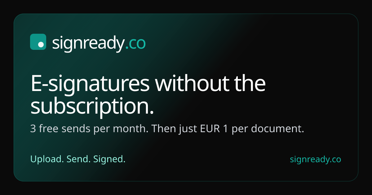 signready.co - Main product screenshot demonstrating key features and user interface