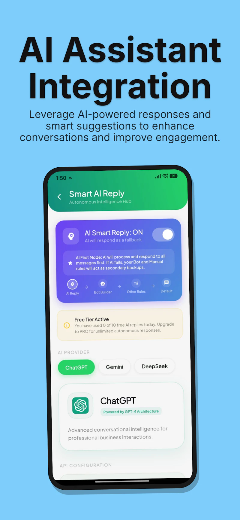 WAconnect – AI Auto-Reply for Android screenshot 1