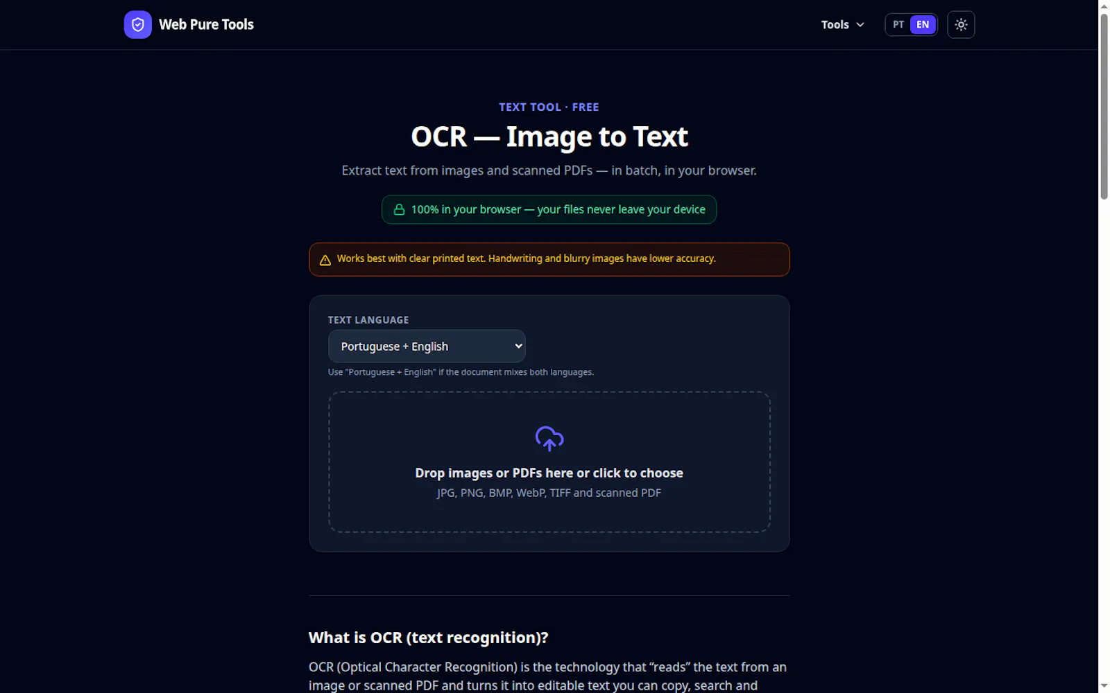 Web Pure Tools screenshot 4