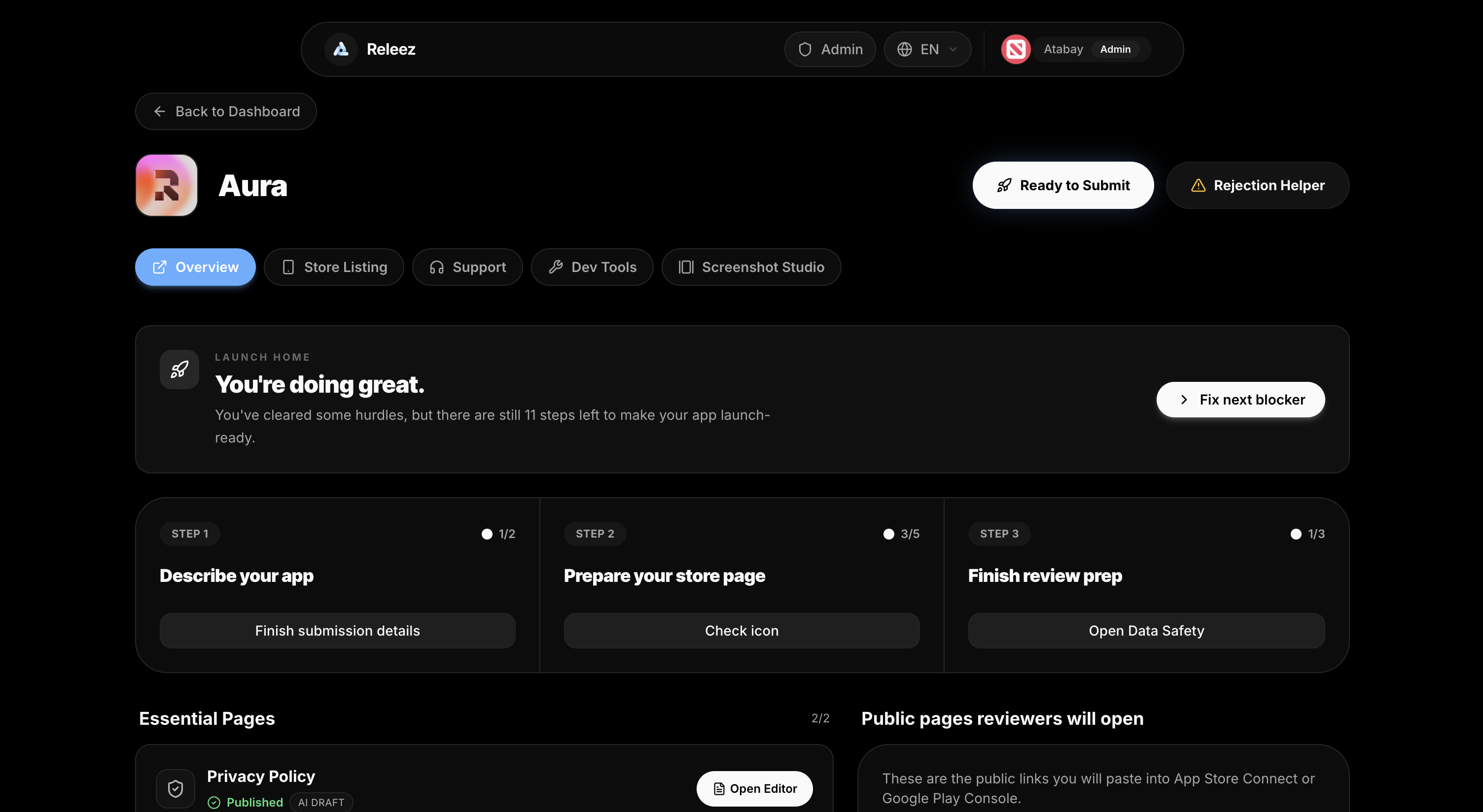 Releez - Your app release co-pilot gallery image