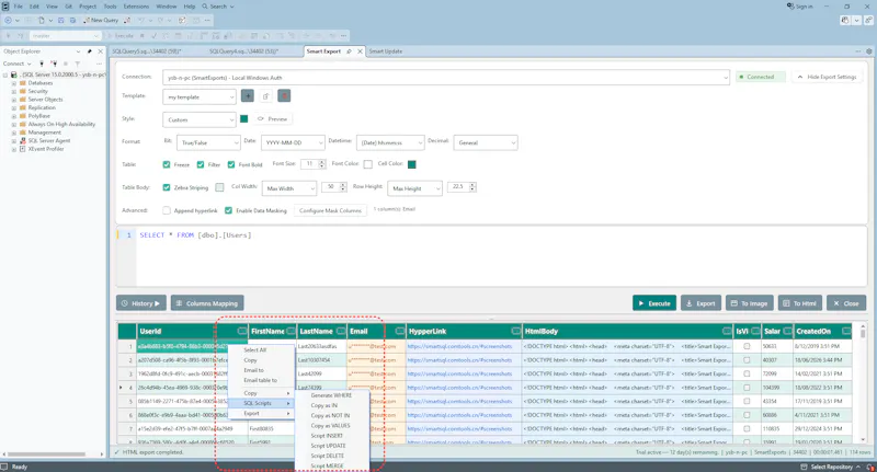 SSMS SQL Editor & Export Tool screenshot 6