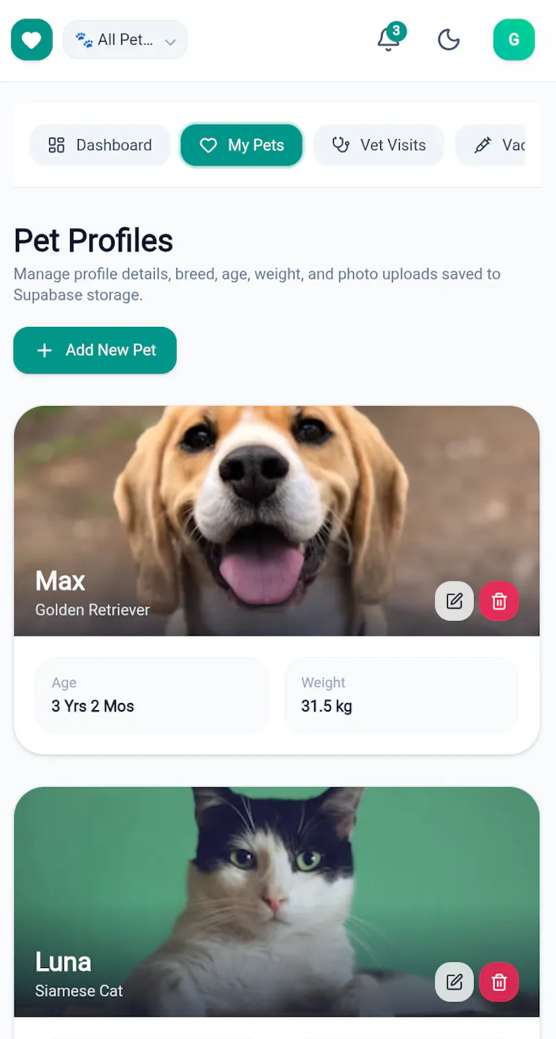 Pet Health Tracker screenshot 4