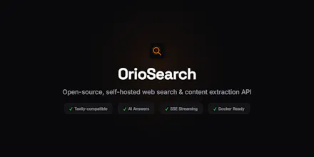 OrioSearch: Your AI Agent need WebSearch gallery image
