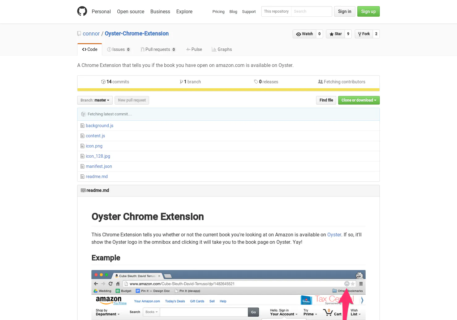 Oyster Chrome Extension