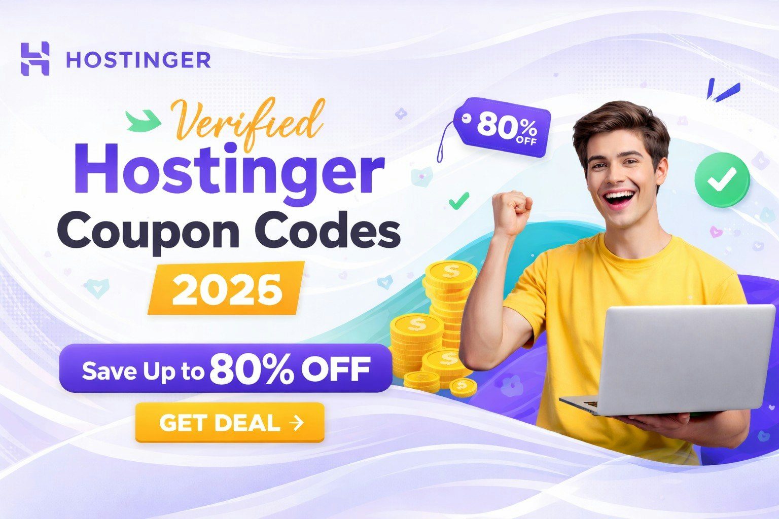 Hostinger Coupon Codes 2026 – Save 85% - Product Hunt launch logo and brand identity