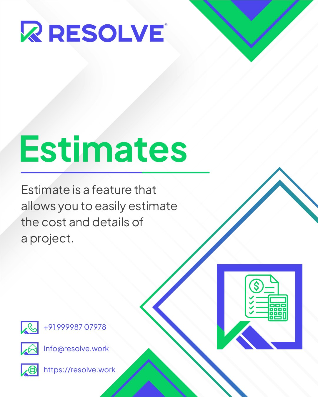 Resolve Work - Screenshot 2 showing product features and functionality