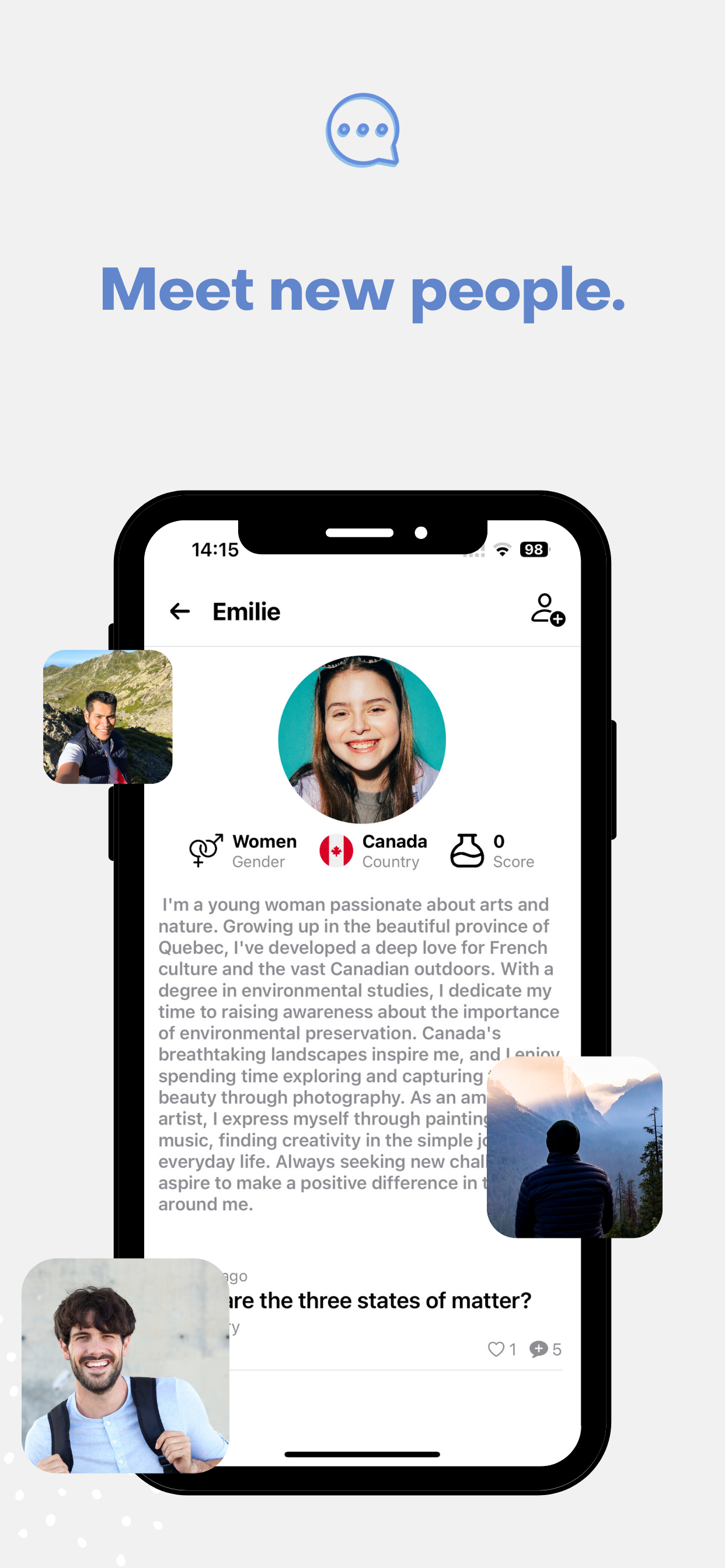 Natte: Discussion app media 3